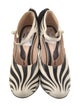 Gucci Leather Animal Print Mules