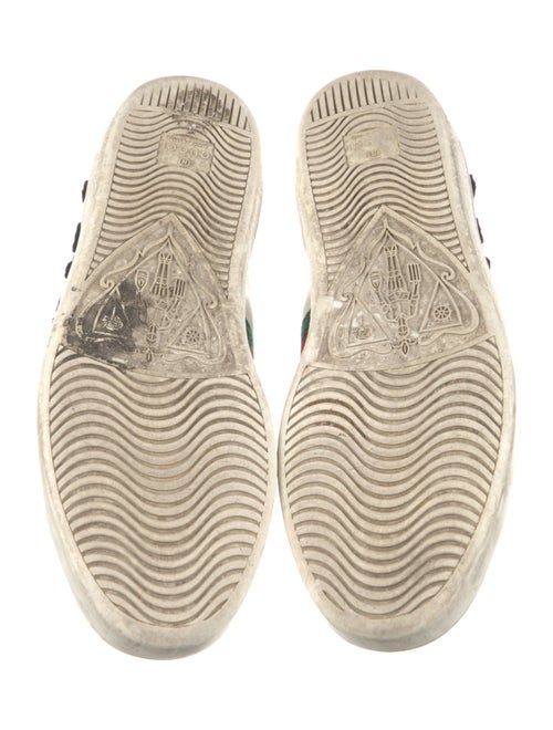 Gucci Web Accent Leather Sneakers
