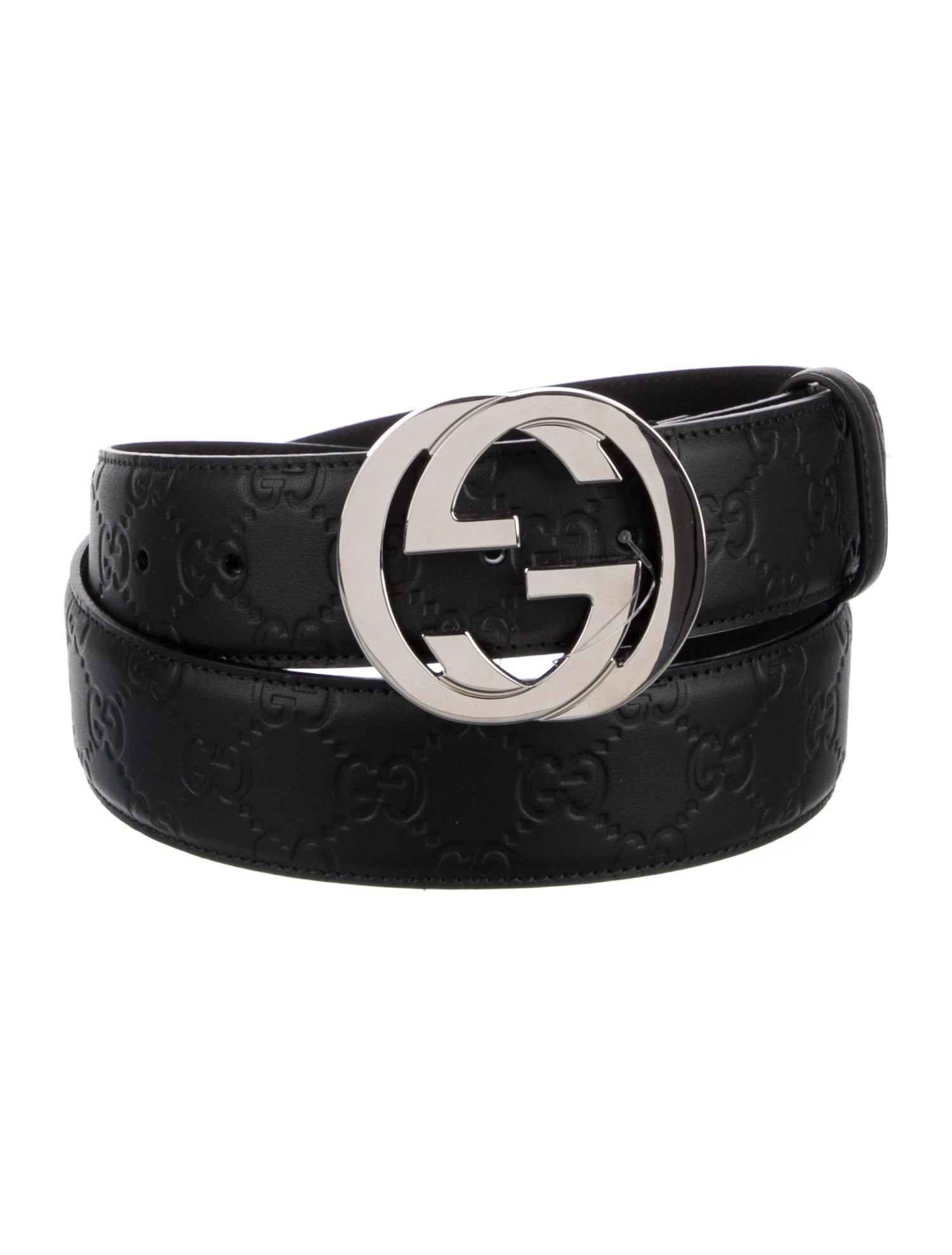 Gucci Interlocking G Logo Leather Belt