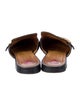 Gucci Double G Logo Leather Mules