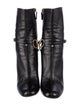 Gucci Hasler Horsebit Accent Leather Lace-Up Boots