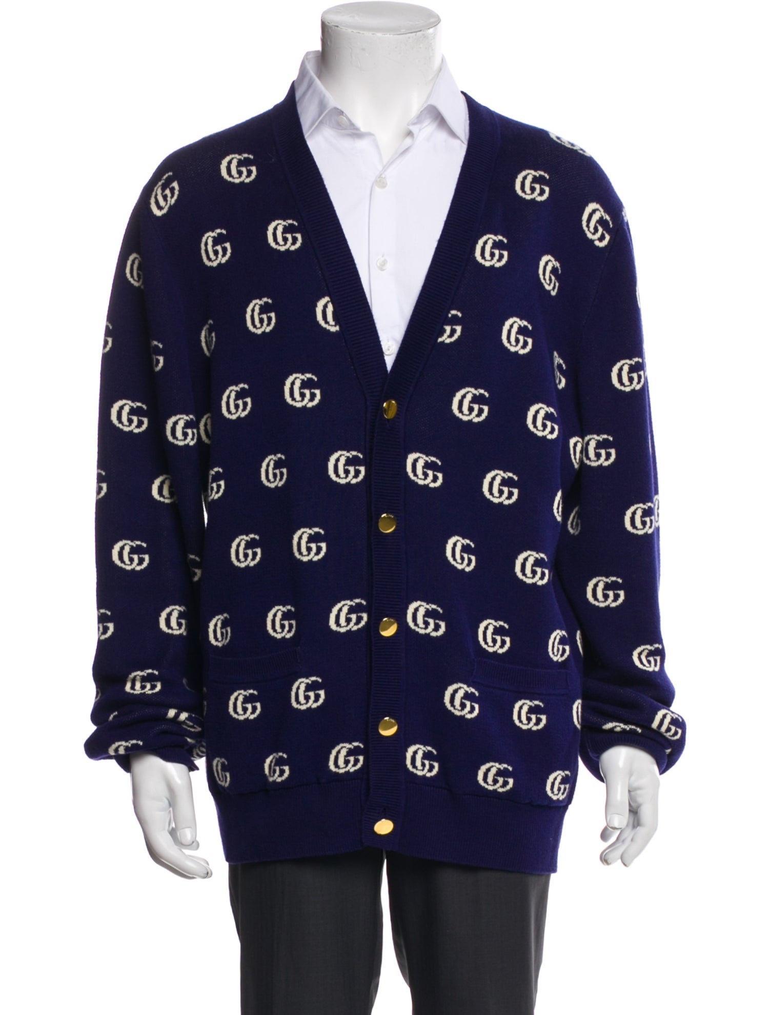 Gucci 2021 Double G Logo Cardigan