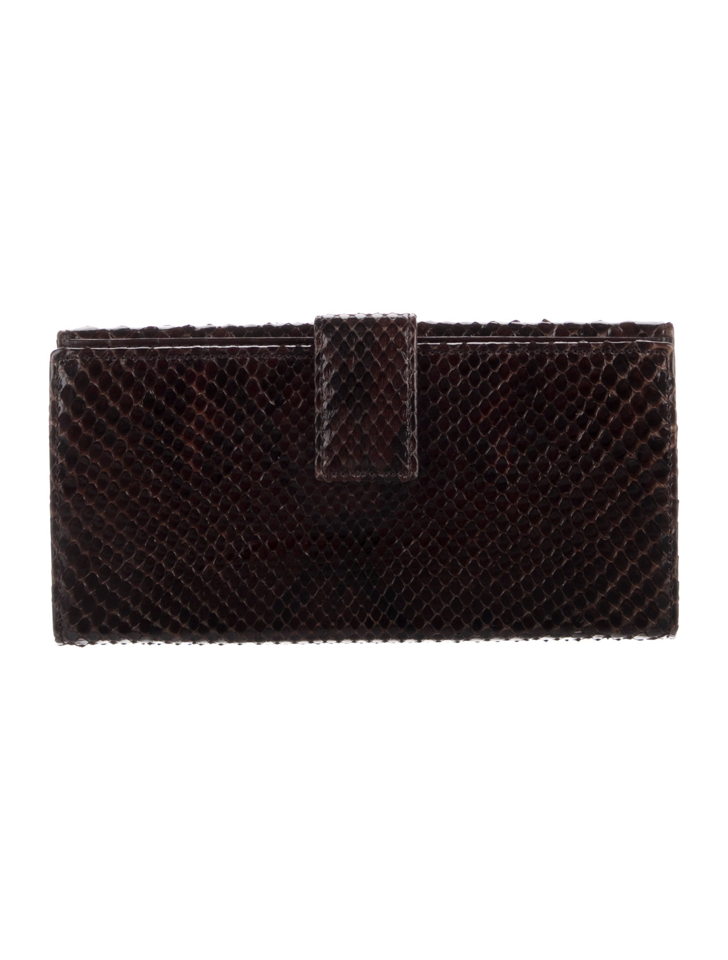 Gucci Indy Snakeskin Continental Wallet