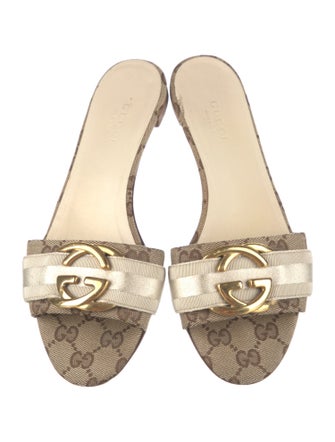 Gucci GG Canvas Canvas Slides