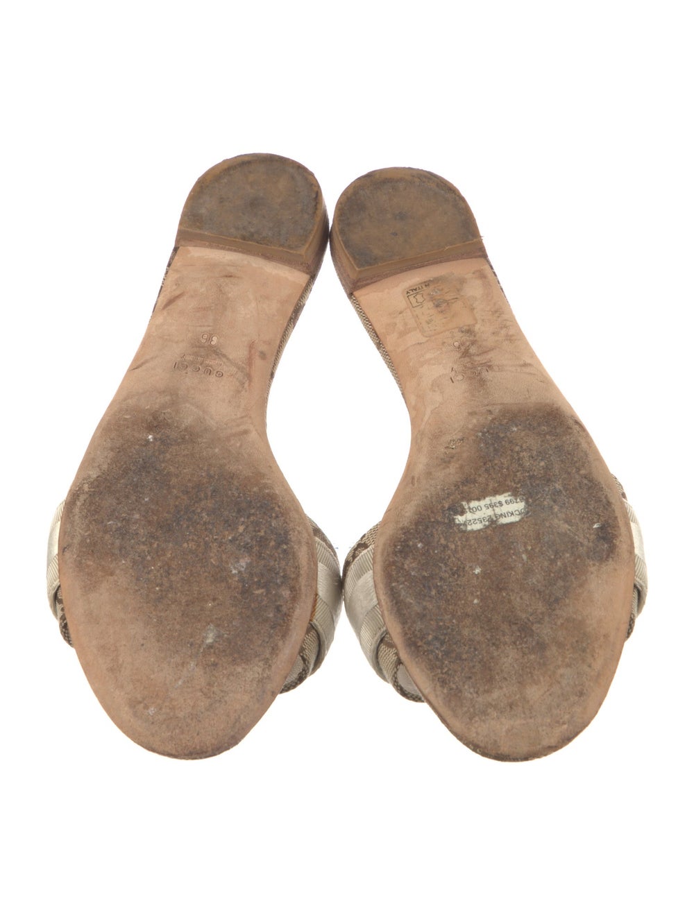 Gucci Canvas Slides By Alessandro Michele Neutral… - image 5