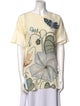 Gucci Silk Graphic Print T-Shirt