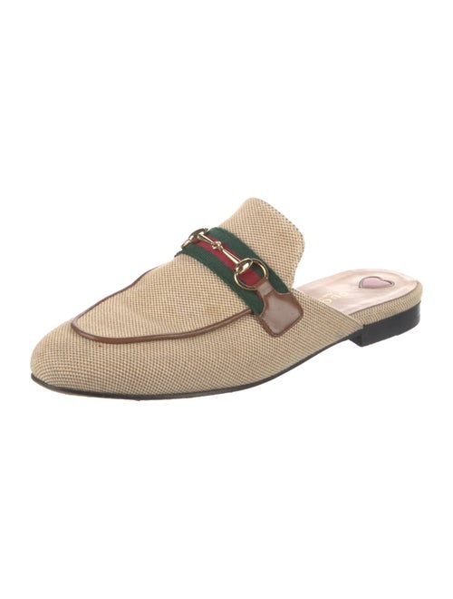 Gucci Web Accent Canvas Mules