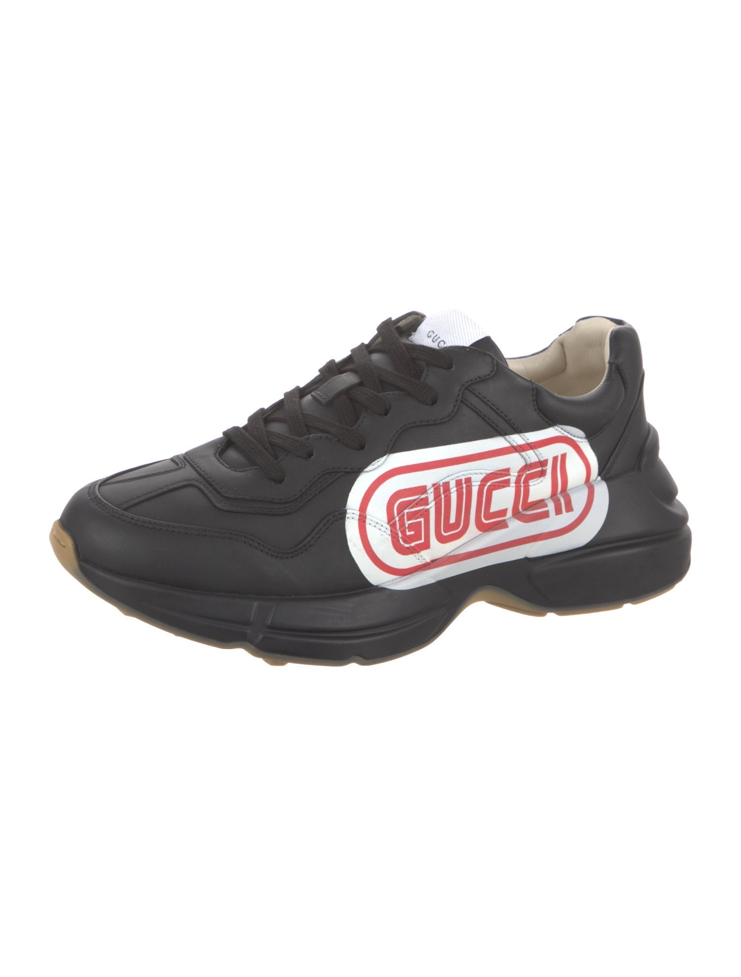 Gucci Leather Printed Sneakers w/ Tags