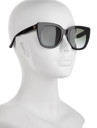 Gucci Interlocking G Logo Square Sunglasses