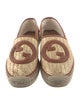 Gucci Interlocking G Logo Straw Espadrilles