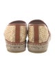 Gucci Interlocking G Logo Straw Espadrilles