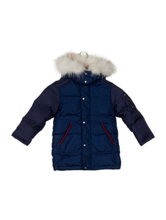 Gucci girls toddler' blue and red coat