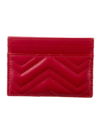 Gucci Matelasse GG Marmont Card Holder Double G Logo Card Holder