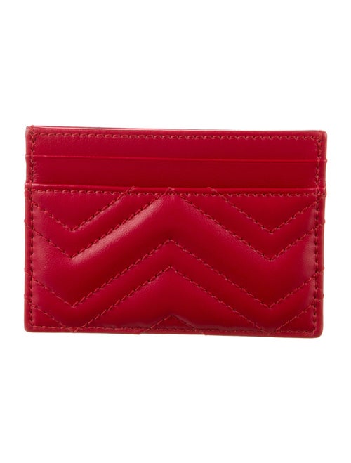 Gucci Matelasse GG Marmont Card Holder Double G Logo Card Holder