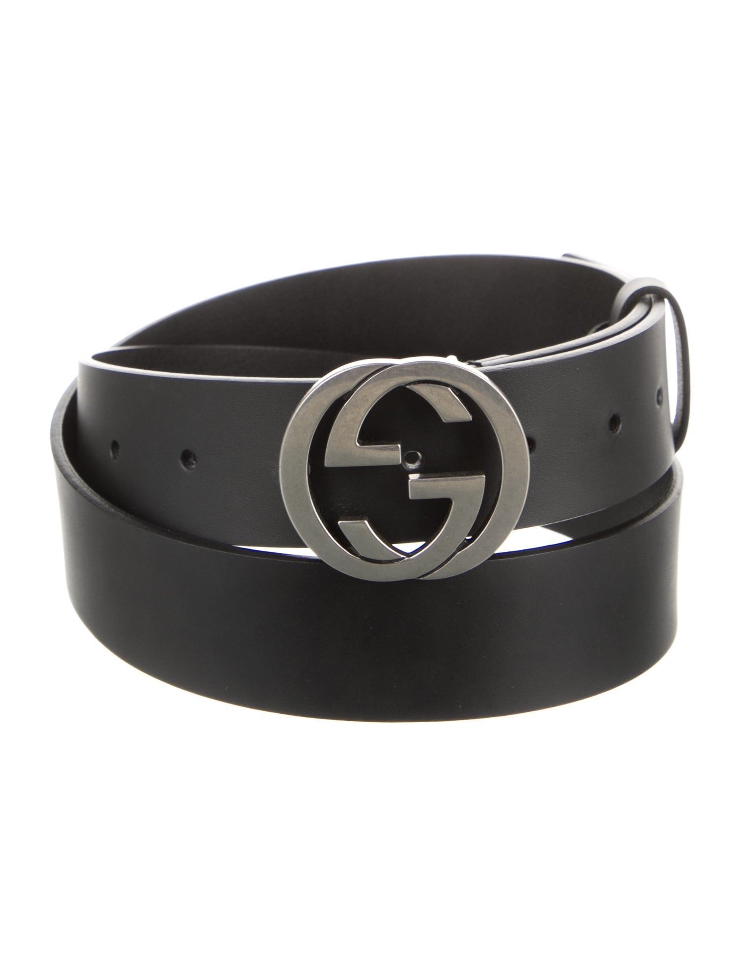Gucci Interlocking G Logo Leather Belt Kit