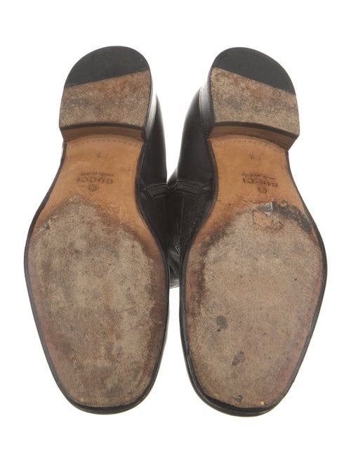 Gucci Sylvie Web Accent Leather Boots