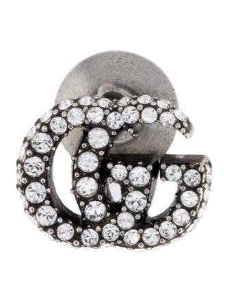 Gucci Crystal Double G Brooch