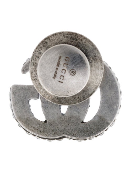 Gucci Crystal Double G Brooch