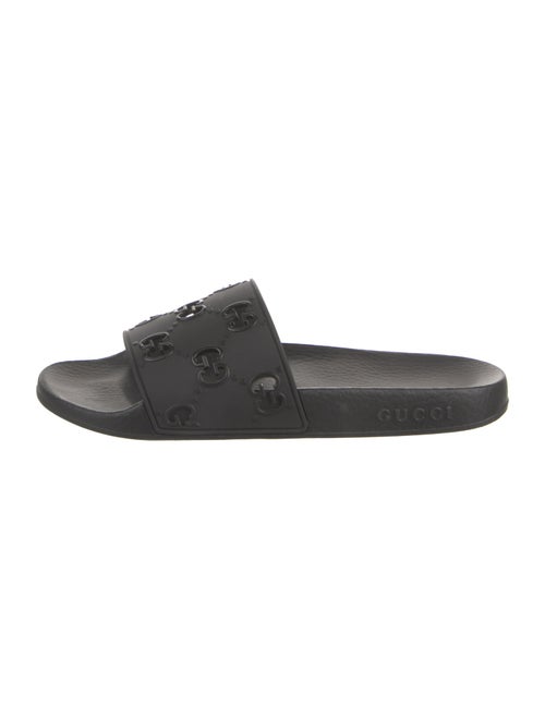 Gucci Running GG Logo Rubber Slides