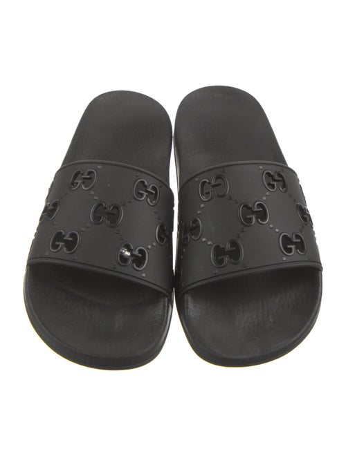 Gucci Running GG Logo Rubber Slides