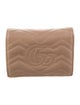 Gucci Double G Logo Leather Compact Wallet