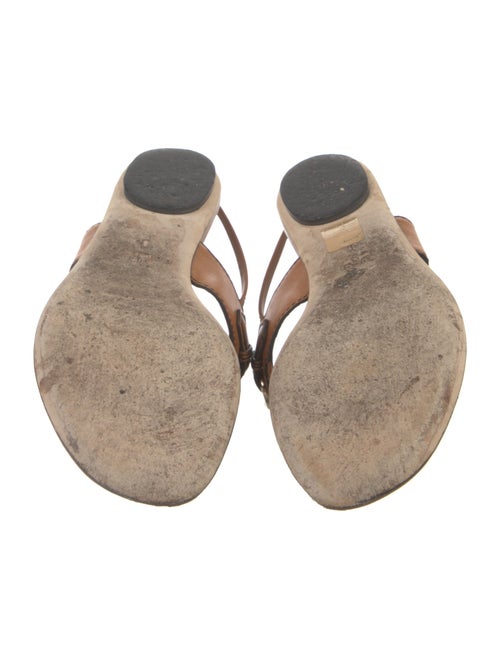 Gucci New Banana Horsebit Accent Slingback Sandals