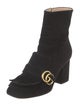 Gucci Double G Logo Suede Boots