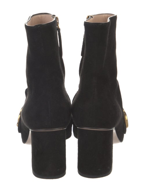 Gucci Double G Logo Suede Boots
