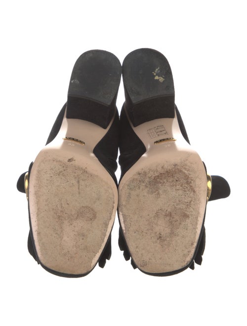 Gucci Double G Logo Suede Boots