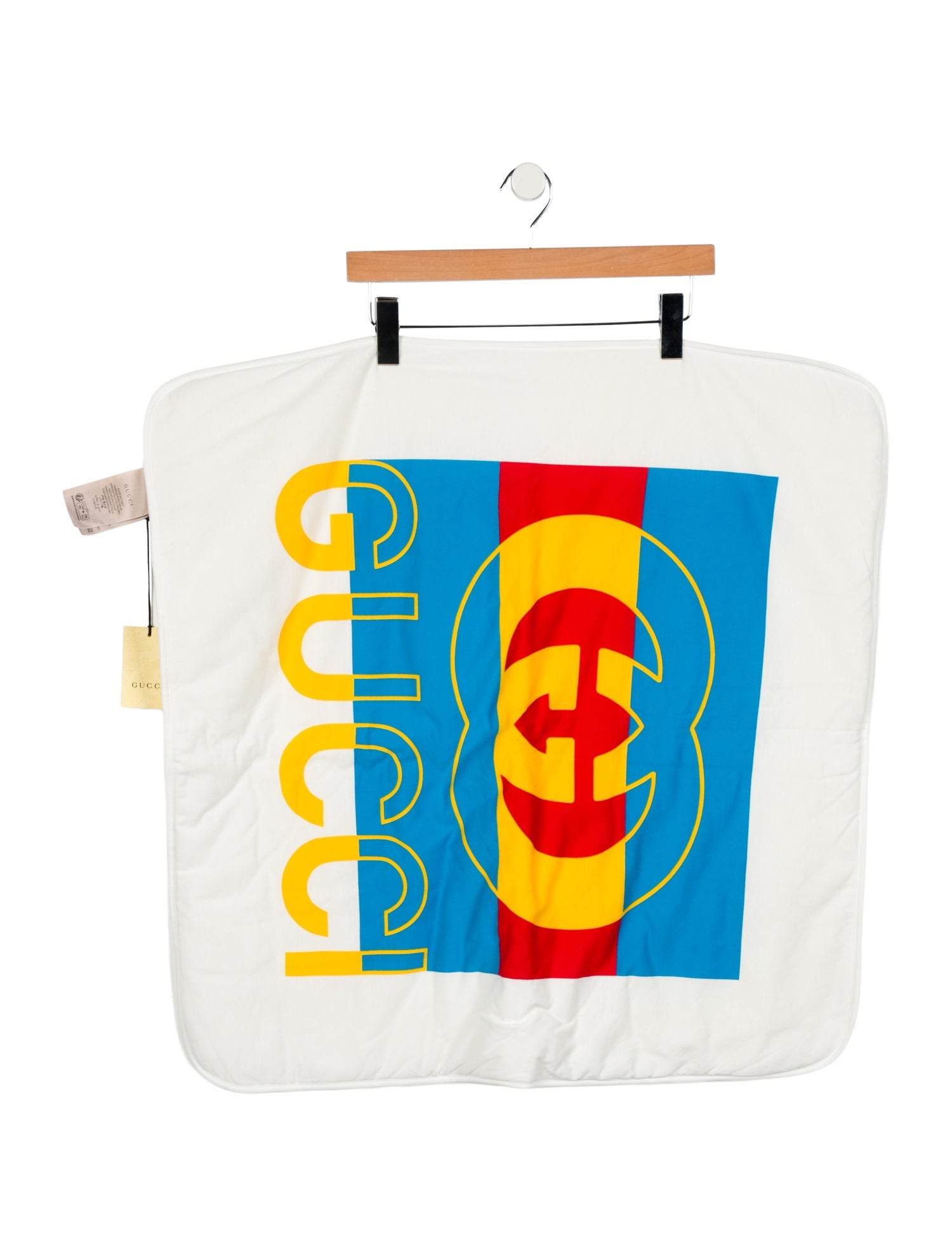 Gucci Kids' Cotton Interlocking G Blanket w/ Tags