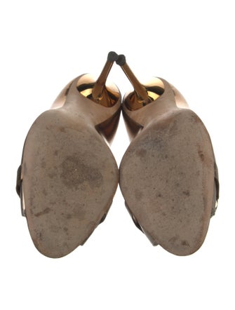 Gucci Horsebit Accent Leather Pumps