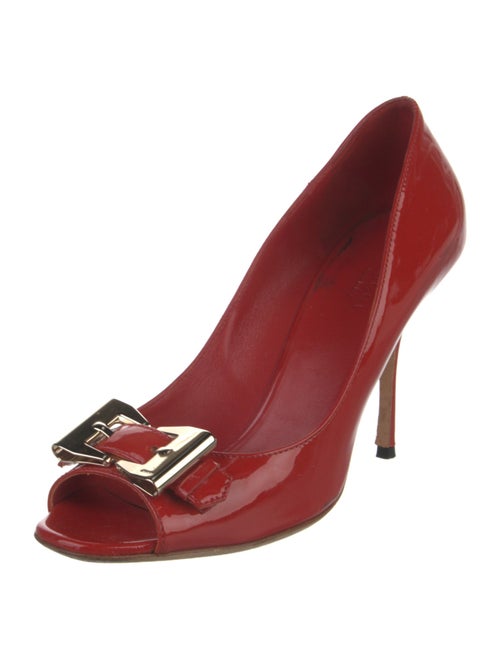 Gucci Horsebit Accent Patent Leather Pumps