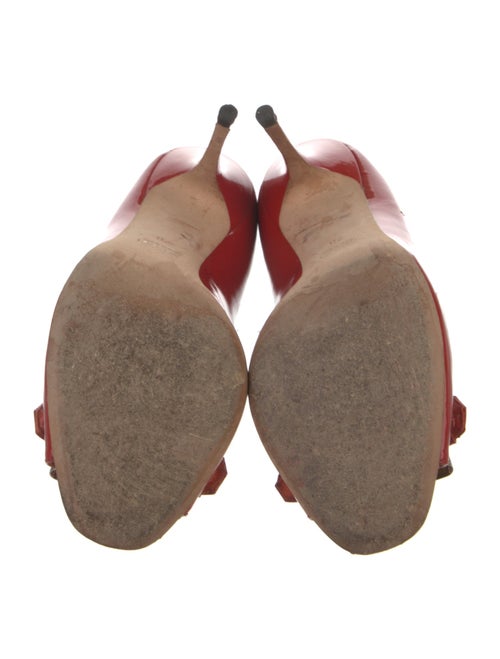 Gucci Horsebit Accent Patent Leather Pumps