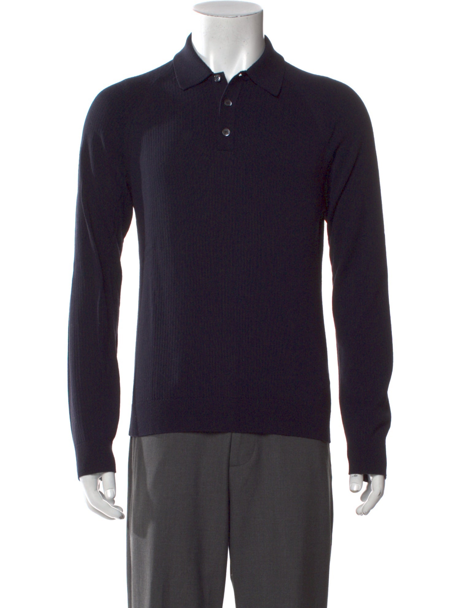 Gucci Collar Long Sleeve Polo Shirt