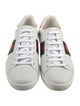 Gucci Web Accent Leather Sneakers