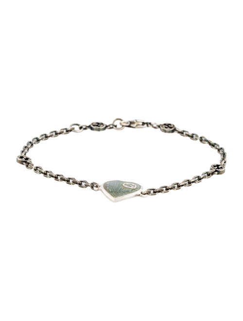 Gucci Enamel Heart Interlocking G Bracelet