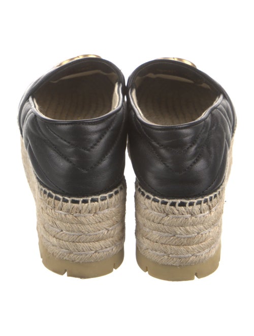 Gucci Quilted Pattern Leather Espadrilles
