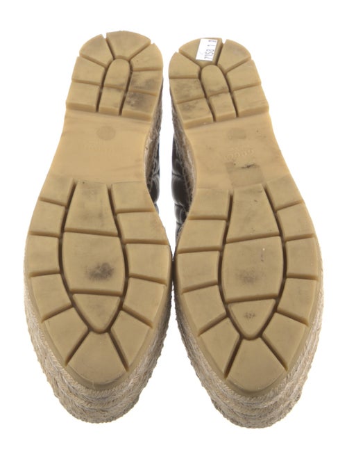 Gucci Quilted Pattern Leather Espadrilles