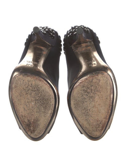 Gucci Satin Beaded Accents Pumps