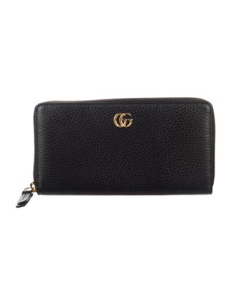 Gucci GG Marmont Leather Continental Double G Logo Continental Wallet