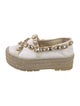 Gucci Canvas Crystal Embellishments Espadrilles