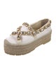 Gucci Canvas Crystal Embellishments Espadrilles