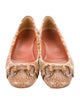 Gucci Horsebit Accent Leather Ballet Flats