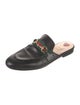 Gucci Web Accent Leather Mules