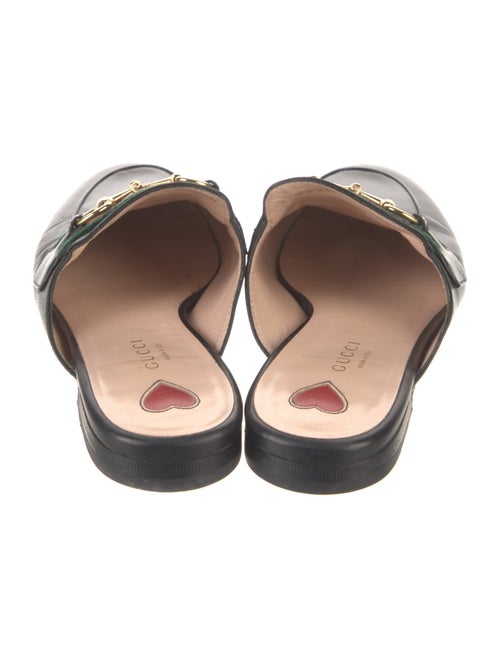 Gucci Web Accent Leather Mules