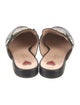 Gucci Web Accent Leather Mules