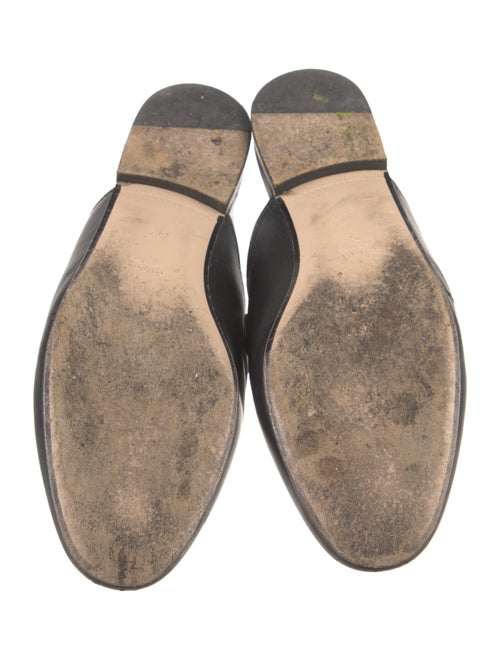 Gucci Web Accent Leather Mules