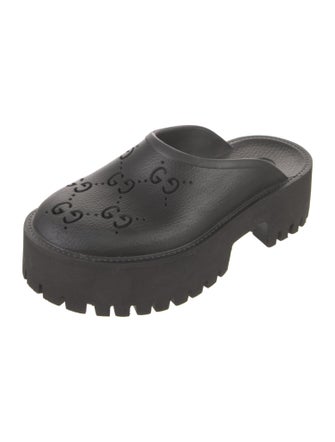 Gucci GG Signature Rubber Mules