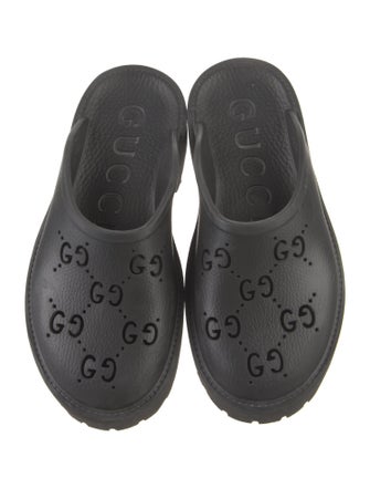 Gucci GG Signature Rubber Mules