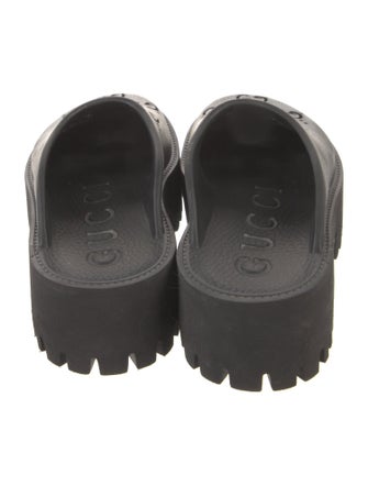 Gucci GG Signature Rubber Mules